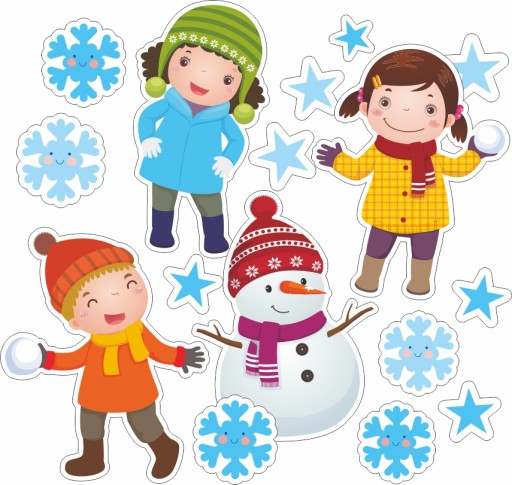 ZIMNÁ DEKORÁCIA WINTER_CHILDREN_SNEHULIENKA, veľká, obojstranná, WZ6
