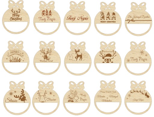 Macrame bauble base Záložka s názvom sviatku