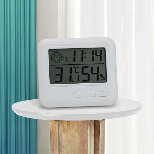 TEPLOMER ELEKTRONICKÝ vlhkomer SONDA HODINY SENZORA METEOSTANICE