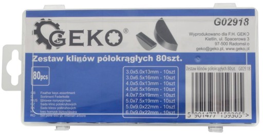SADA 80 POLOKRUHÝCH KLINOV.