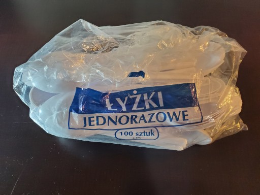 Jednorazová plastová lyžička - 100 ks