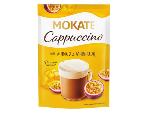 Káva Cappuccino MOKATE s príchuťou Mango Passion fruit 40g