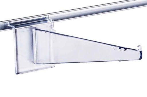 Podpera police z plexiskla, dĺžka 25 cm (ks)