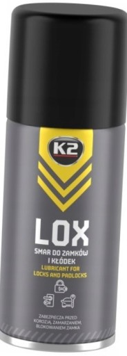 K2 LOX OLEJ NA ÚDRŽBU ZÁMKOV, VISNÝCH ZÁMKOV, VLOŽIEK, VODÍTEK, PÁNTOV 150ML