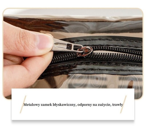 Priehľadná, priestranná, vodeodolná PVC kozmetická taštička