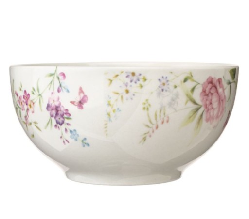 Porcelánová miska s kvetinovým vzorom na ovocné snacky, 610 ml
