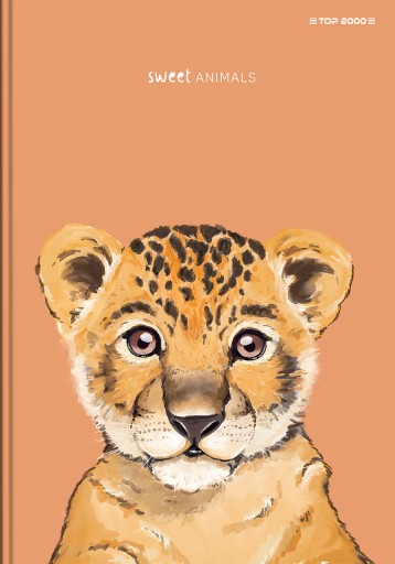 BRULION TOP 2000 SWEET ANIMAL A4 96 listov MRIEŽKA S OKRAJOM