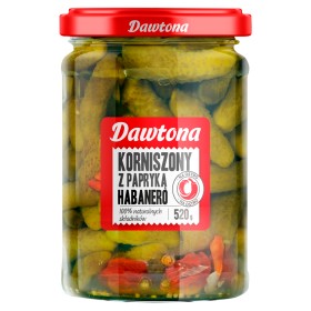 Dawtona uhorky s habanero papričkami 520 g