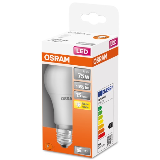 E27 LED žiarovka 10W 75W 1055lm 2700K Teplá OSRAM