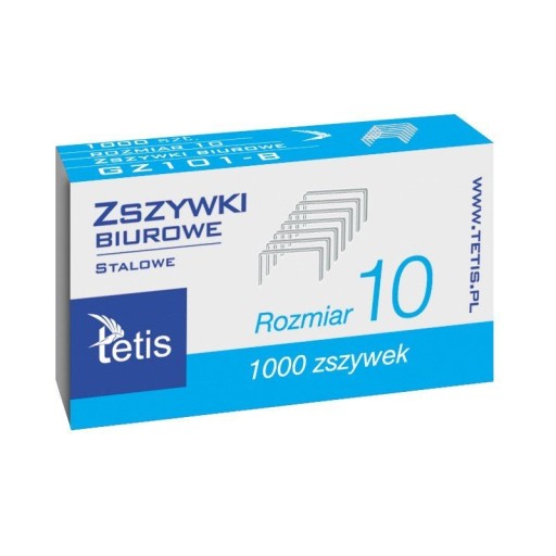 Tetis 10 kancelárskych sponiek 1000 ks
