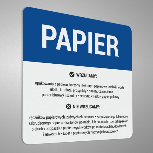 Nálepka na košík - Papier 10x10
