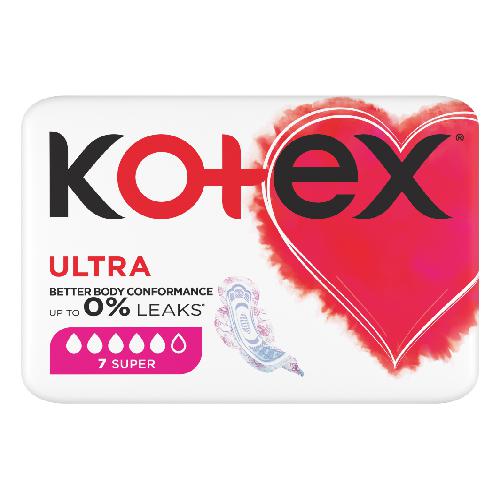 KOTEX Ultra Super hygienické vložky, 7 ks.