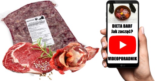Surové mrazené hovädzie krmivo pre psov hovädzie hrtanové chrupavky 1kg BARF