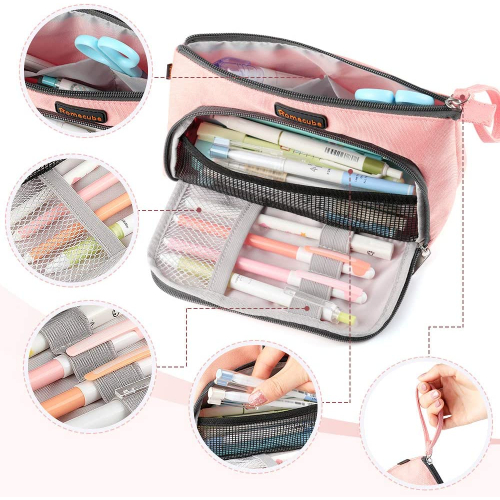 Kozmetická taštička 3v1 Pencer Case Pouch Homecube Rose