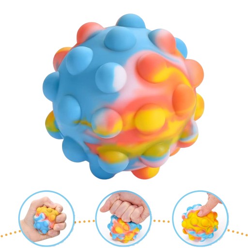 ANTISTRESOVÁ HRAČKA GNIOTEK POP IT GUĽA PUSH BUBBLE SENSORY COLOR