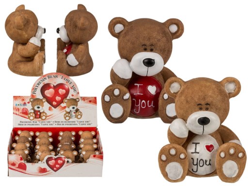 Teddy Bear I Love You Malá figúrka s nápisom Lovers