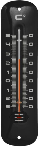KOVOVÝ ČIERNY TYČOVÝ TEPLOMER DO CHLADNIČKY/MRAZNIČKY -30 +50 C