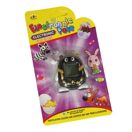 Hračka Tamagotchi, elektronická hra pre domáce zvieratá, čierna