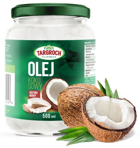 Rafinovaný kokosový olej bez zápachu 500 ml Targro