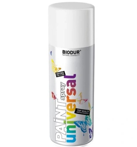 BIODUR 400 ML RAL 9010 BIELA