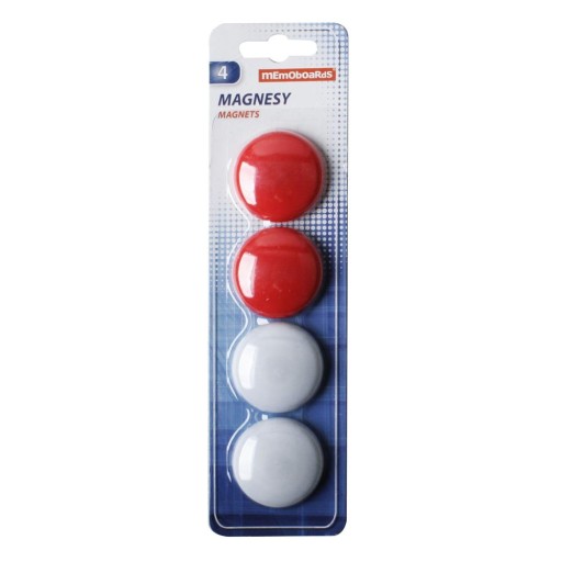 Magnety na dosky s priemerom 40 mm, sada 4 ks.