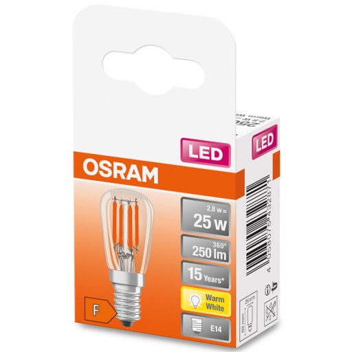 MINI E14 T26 LED žiarovka 2,8W 2700K OSRAM Filament