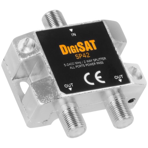 SPLITTER F SIGNAL TEE DVBT2 SAT PRE 2 TV SPLITTER SP42