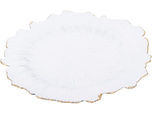 Podložka pod podnos na taniere 33 cm - ZLATO BIELA farba
