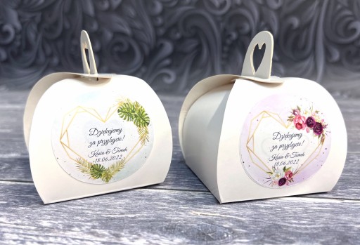 Ďakovné darčeky pre svadobných hostí, 10-dielne BOHO boxy