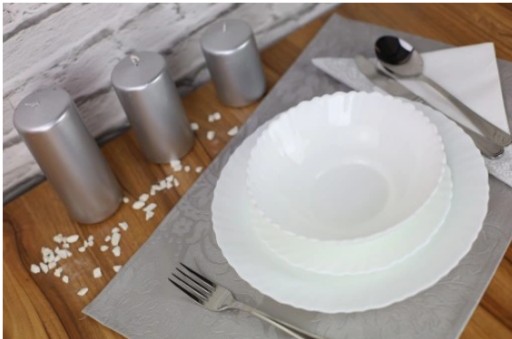 MISKA NA ŠALÁT OPÁL BIELA 23 CM TANIER