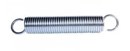Napínacia pružina pohovky s okom L-42,9x7x0,8 mm Pozinkované / 2 ks.