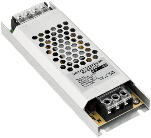 LED zdroj 12V 60W Super Slim 5A IP20 PRE Transformaton Modular TAPES