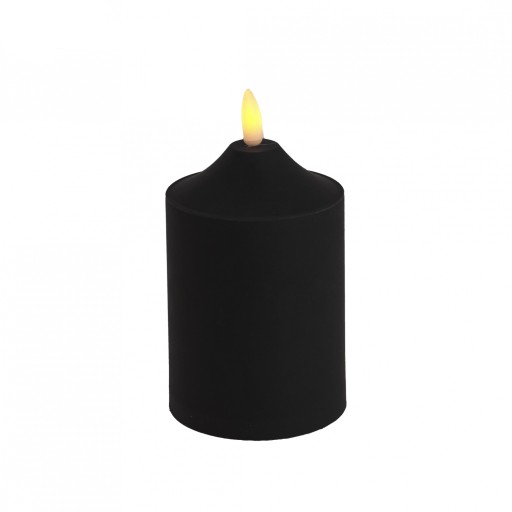 LED vložka do sviečky 14cm s časovačom, čierna