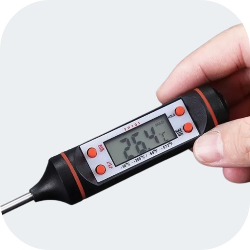 ELEKTRONICKÝ KUCHYŇSKÝ TEPLOMER LCD DISPLEJ MÄSOVÁ SONDA GRIL NA VÍNO