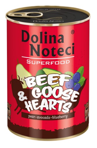 Dolina SuperFood Hovädzie a husacie srdce 400g