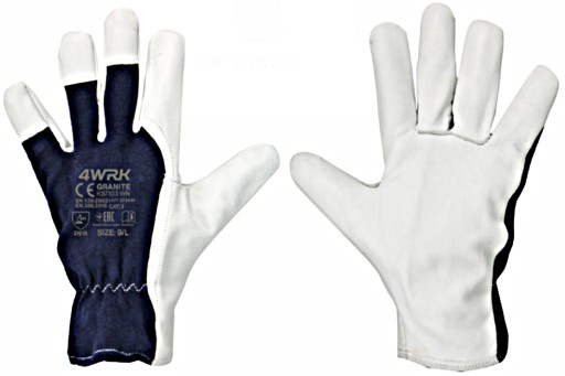 Kožené rukavice 4WRK GRANITE WN, veľkosť 11 - XXL.