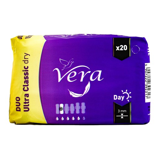 Vera hygienické vložky bez krídel Duo Ultra CLASSIC Dry Day 20 ks.
