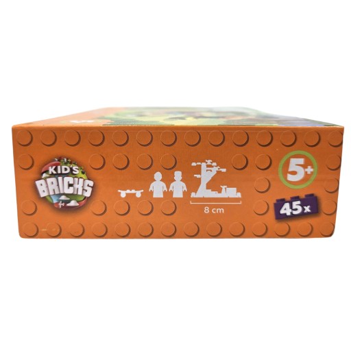 BLOKY PRE DETSKÉ TEHLY DETSKÉ TEHLY PIKNIK 45 EL 5+ SADA PLASTOVÝCH PUZZZEL