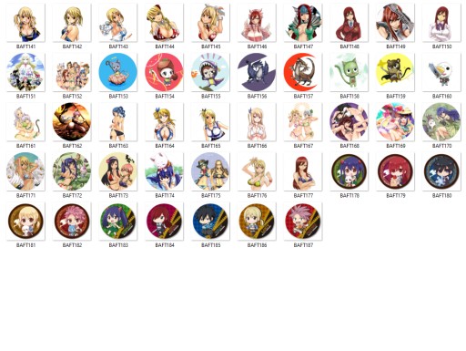 Manga Anime Fairy Tail Pins VEĽKÝ VÝBER