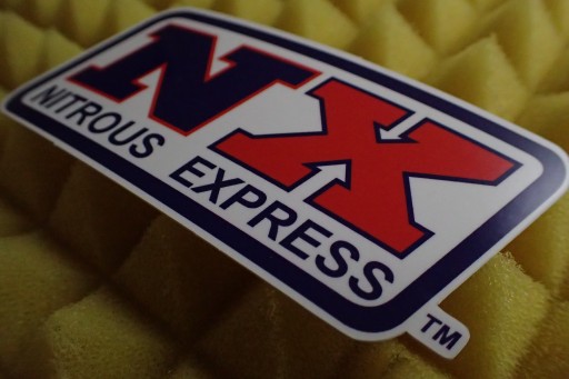 NX NITROUS EXPRESS NOS NITRO NÁLEPKA 9,6 x 4,3 cm