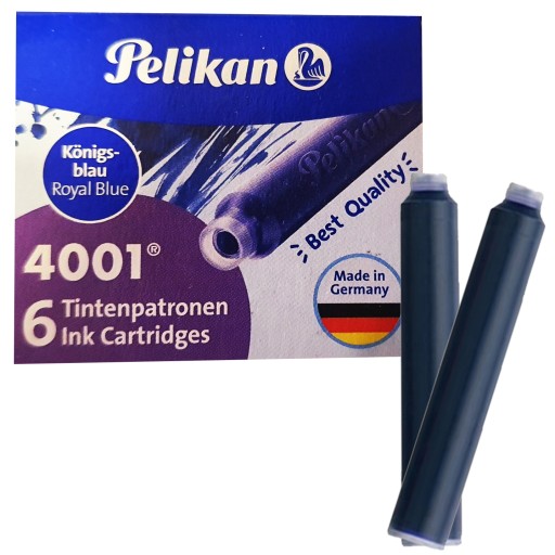 Krátke modré perá PELIKAN (6 ks)