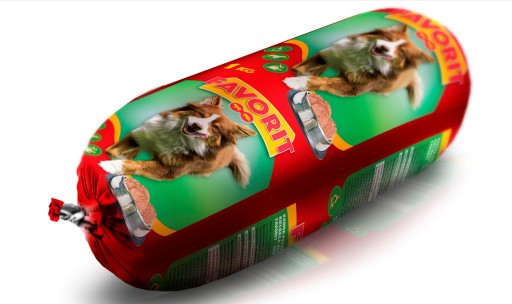 Favorit Tyčinka pre dospelých psov 1kg hovädzieho a bravčového mäsa