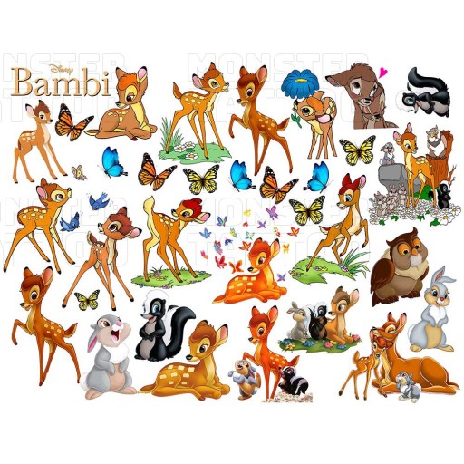 UMÝVAJÚCE DOČASNÉ TETOVANIE PRE DETI DETSKÉ BAMBI ORIGINÁLNE DIZAJNY