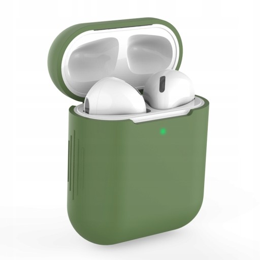SILIKÓNOVÉ POUZDRO NA AIRPOD APPLE 1/2 OLIV