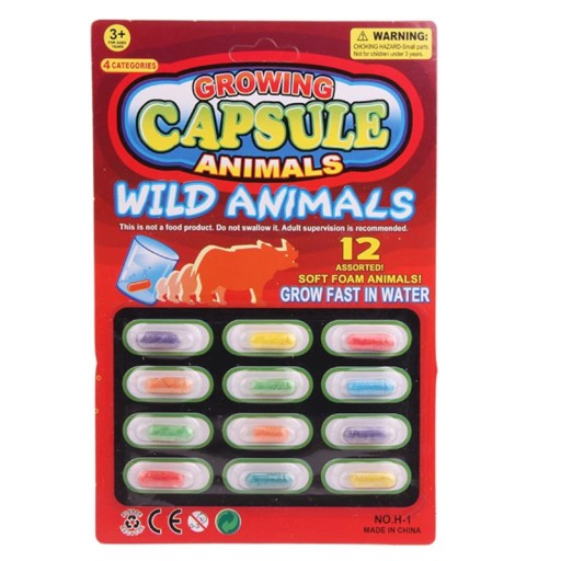 MAGICKÉ KAPSULKY RASTÚCE VO VODE SET 36 kusov ZVIERATÁ