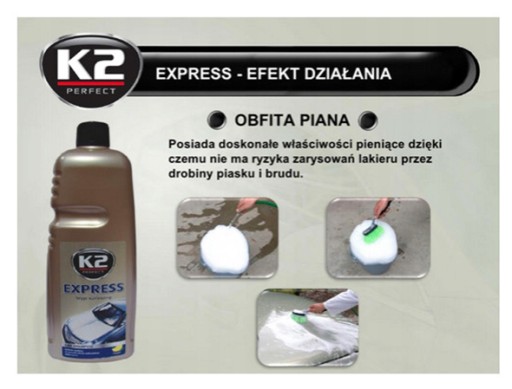 P1B36 K2 EXPRESS EFEKTÍVNY AUTOŠAMPÓN 500ml