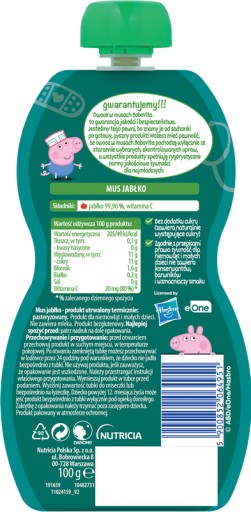 BoboVita Peppa Apple pena po 6 mesiacoch 100 g