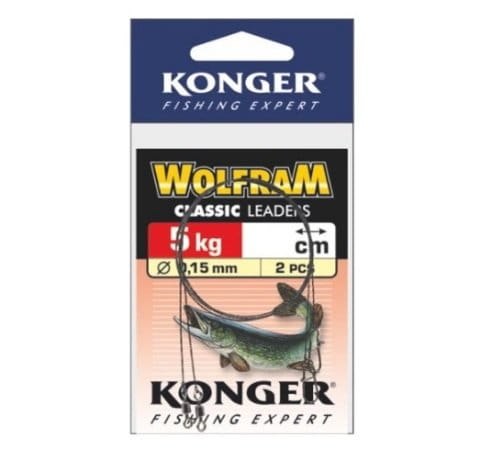 Konger Tungsten Leaders 25cm/5kg (2 ks.)