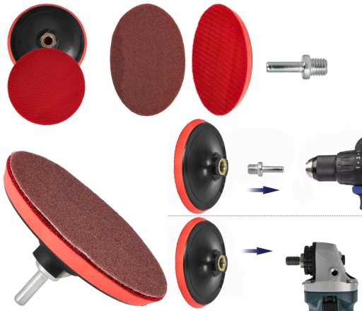 125MM flexibilný leštiaci kotúč na suchý zips pre brúsku a vŕtačku s papierom