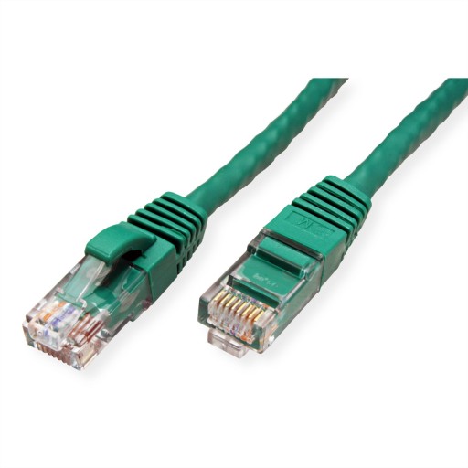 LAN UTP Cat.6A RJ45 sieťový kábel, zelený, 0,3 m